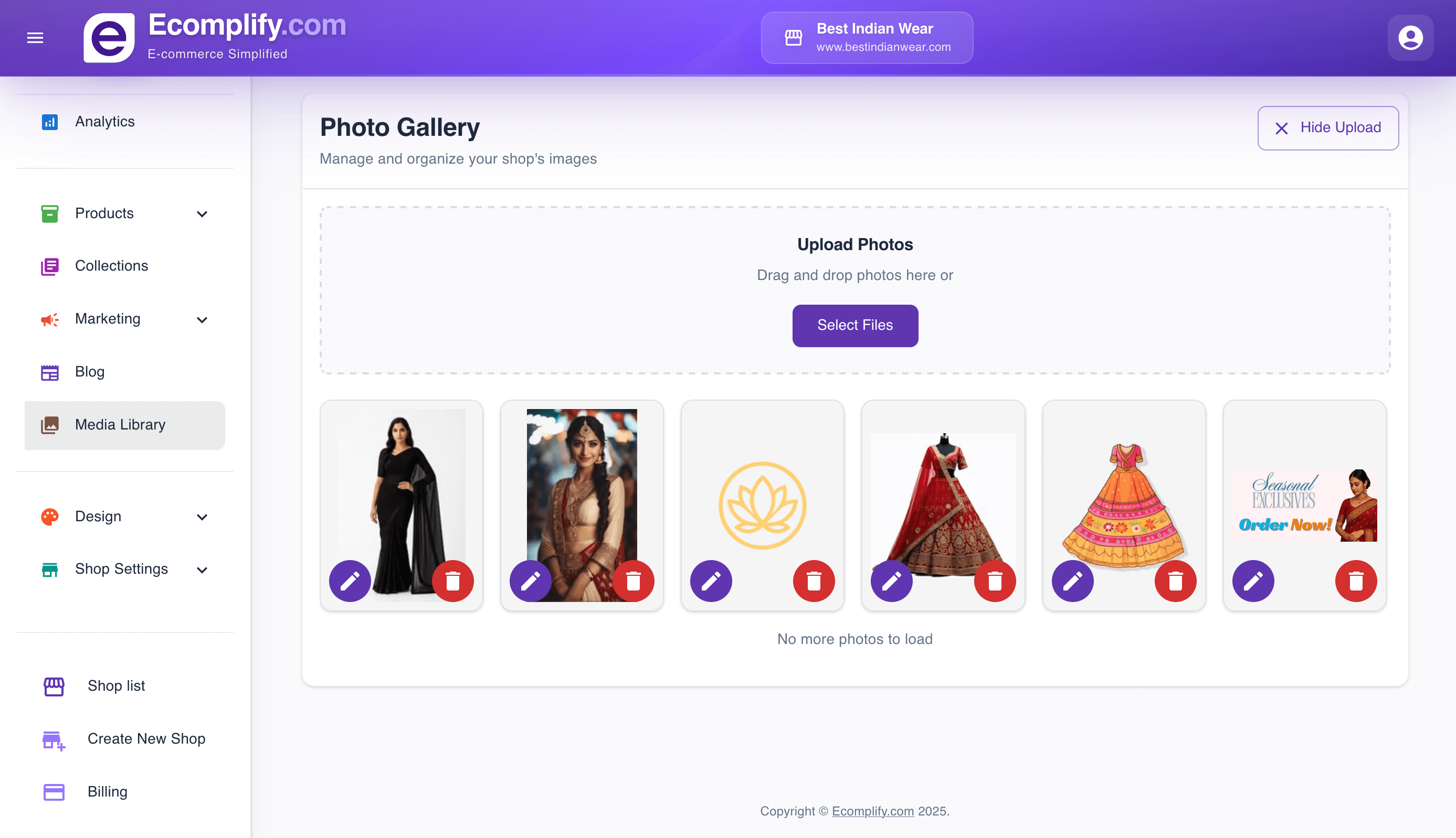 Photo Gallery Manager Screenshot