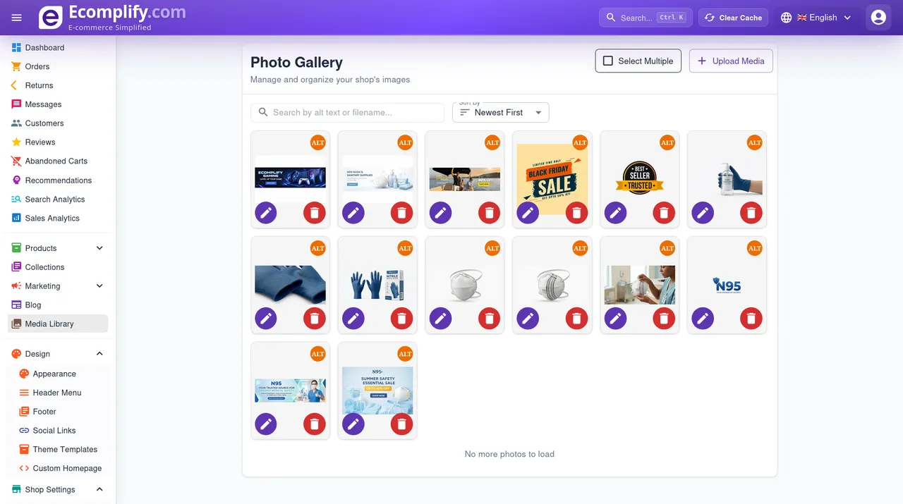 Media Library — Ecomplify
