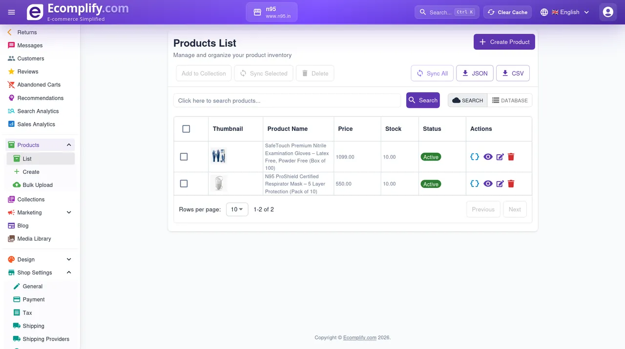 Product Management — Ecomplify